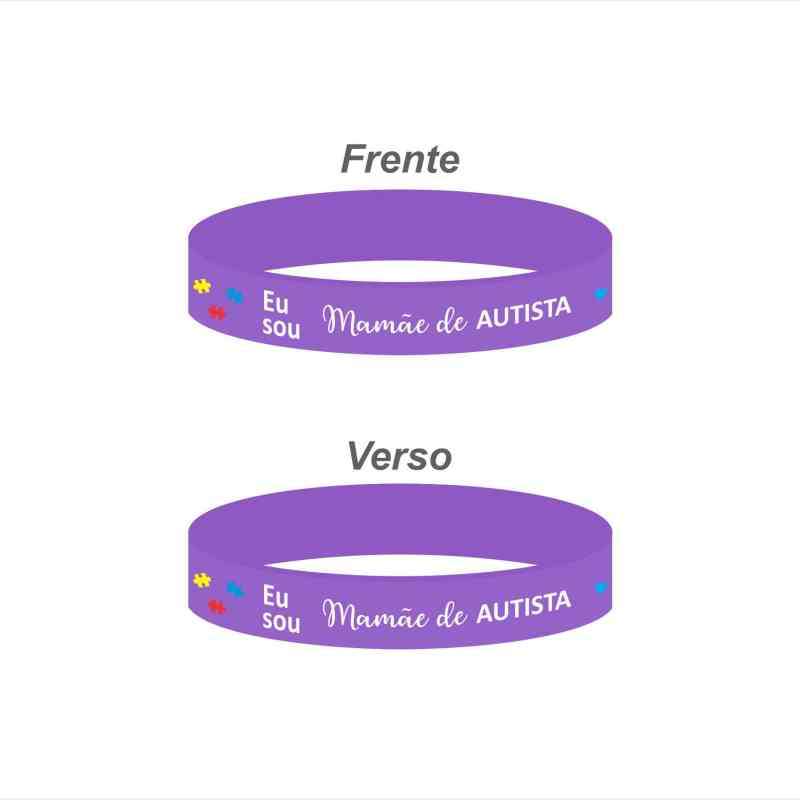 Pulseira personalizada para mães de autistas, símbolo de amor e apoio, ideal para presentear e conscientizar.